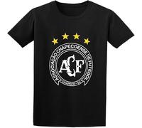 Chapecoense AC Chapeco-SC Brazil Soccer Forca Chape T Shirt Man' Fashion Unisex Tees Black XXL