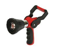 Chapin International Chapin 4699: cañón de agua para bomberos, mango ergonómico y conexión de manguera roscada, boquilla giratoria ajustable, control de palanca de encendido/apagado, rojo/negro