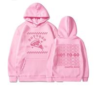 Chappell Roan Hot To Go Merch Sudadera con Capucha Unisex Pareja Pullover Sudaderas Moda Impreso Manga Larga Hoodies para Hombres Mujeres XS~4XL-Pink||M