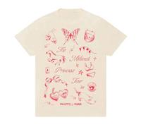 Chappell Roan Midwest Princess 2024 Tour - Camiseta de manga corta con cuello redondo para hombre y mujer, beige, 60