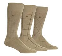 Chaps Calcetines de vestir para hombre, caqui, 18-24
