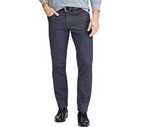 Chaps Mens Solid Stretch Twill Pants 34W x 32L Camp Grey