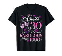 Chapter 30 Fabulous EST 1996 30th Birthday Queen Diamond Camiseta