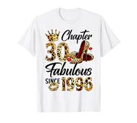 Chapter 30 Fabulous Since 1996 30th Birthday Women Girls Camiseta