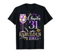 Chapter 31 Fabulous Since 1995 31st Birthday Women Girls Camiseta