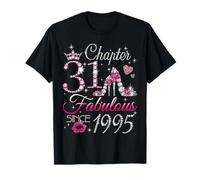Chapter 31 Fabulous Since 1995 31st Birthday Women Girls Camiseta