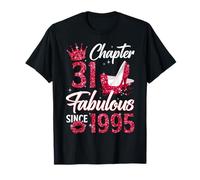 Chapter 31 Fabulous Since 1995 31st Birthday Women Girls Camiseta