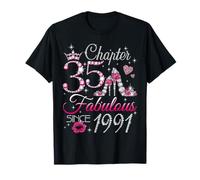 Chapter 35 Fabulous Since 1991 35th Birthday Women Girls Camiseta