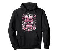 Chapter 35 Fabulous Since 1991 Floral 35th Birthday Women Sudadera con Capucha