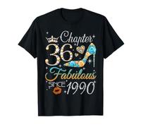 Chapter 36 Fabulous Since 1990 36th Birthday Women Girls Camiseta