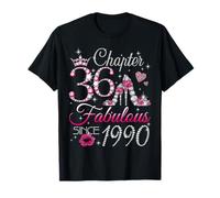 Chapter 36 Fabulous Since 1990 36th Birthday Women Girls Camiseta