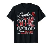 Chapter 36 Fabulous Since 1990 36th Birthday Women Girls Camiseta