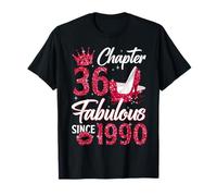 Chapter 36 Fabulous Since 1990 36th Birthday Women Girls Camiseta