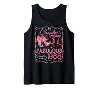 Chapter 37 Fabulous Since 1988 Diamond Heels 37th Birthday Camiseta sin Mangas