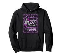 Chapter 37 Fabulous Since 1988 Diamond Heels 37th Birthday Sudadera con Capucha