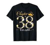 Chapter 38 Fabulous EST 1988 38th Birthday Queen Diamond Camiseta