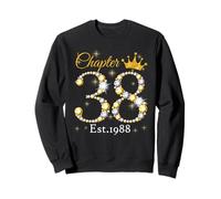 Chapter 38 Fabulous EST 1988 38th Birthday Queen Diamond Sudadera