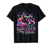Chapter 38 Fabulous Since 1988 38th Birthday Women Girls Camiseta