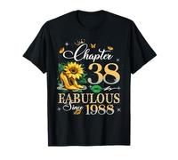 Chapter 38 Fabulous Since 1988 38th Birthday Women Girls Camiseta