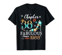 Chapter 38 Fabulous Since 1988 38th Birthday Women Girls Camiseta