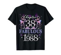 Chapter 38 Fabulous Since 1988 38th Birthday Women Girls Camiseta