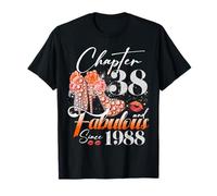 Chapter 38 Fabulous Since 1988 38th Birthday Women Girls Camiseta