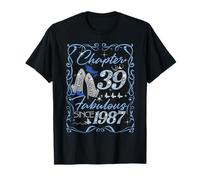 Chapter 39 Fabulous EST 1987 39th Birthday Queen Diamond Camiseta