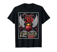 Chapter 39 Fabulous EST. 1987 Disco Ball 39th Birthday Women Camiseta
