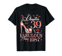 Chapter 39 Fabulous Since 1987 39th Birthday Women Girls Camiseta