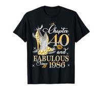 Chapter 40 Fabulous EST 1986 40th Birthday Queen Diamond Camiseta
