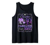 Chapter 40 Fabulous Since 1985 40th Diamond Birthday Queen Camiseta sin Mangas