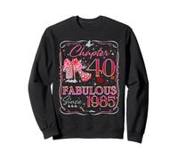 Chapter 40 Fabulous Since 1985 40th Diamond Birthday Queen Sudadera