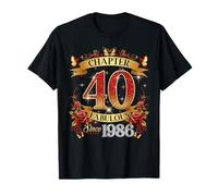 Chapter 40 Fabulous Since 1986 40th Birthday Women Girls Camiseta