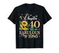 Chapter 40 Fabulous Since 1986 40th Birthday Women Girls Camiseta