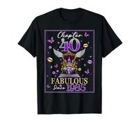 Chapter 40 Fabulous Since 1986 40th Birthday Women Girls Camiseta