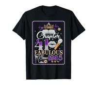 Chapter 41 Fabulous Since 1985 41st Birthday Women Girls Camiseta