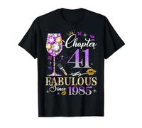 Chapter 41 Fabulous Since 1985 41st Birthday Women Girls Camiseta
