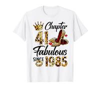 Chapter 41 Fabulous Since 1985 41st Birthday Women Girls Camiseta