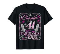 Chapter 41 Fabulous Since 1985 High Heel 41st Birthday Women Camiseta