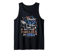 Chapter 42 Fabulous Since 1984 High Heel 42nd Birthday Women Camiseta sin Mangas