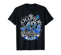 Chapter 42 Fabulous Since 1984 Roses 42nd Birthday Women Camiseta