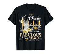 Chapter 44 Fabulous EST 1982 44th Birthday Queen Diamond Camiseta
