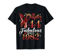 Chapter 44 Fabulous Since 1982 44th Birthday Women Girls Camiseta