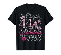 Chapter 44 Fabulous Since 1982 44th Birthday Women Girls Camiseta