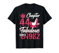 Chapter 44 Fabulous Since 1982 44th Birthday Women Girls Camiseta