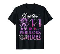 Chapter 44 Fabulous Since 1982 44th Birthday Women Girls Camiseta