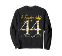 Chapter 44 Fabulous Since 1982 44th Birthday Women Girls Sudadera