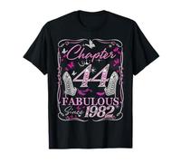Chapter 44 Fabulous Since 1982 High Heel 44th Birthday Women Camiseta