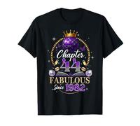 Chapter 44 Since 1982 Purple Disco Ball 44th Birthday Women Camiseta