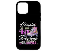 Chapter 45 EST 1980 45 Years Old Gifts 45th Birthday Queen Carcasa para iPhone 12 Mini